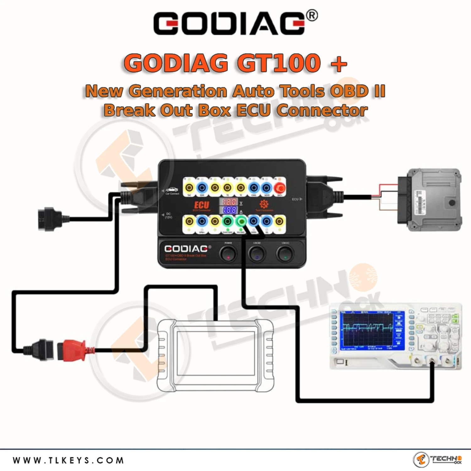 GODIAG GT100 Quickly communicate with a single ECU on bench