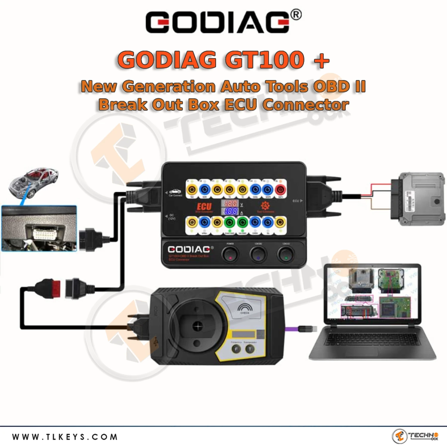 GODIAG GT100 Voltage and Current Value Display function
