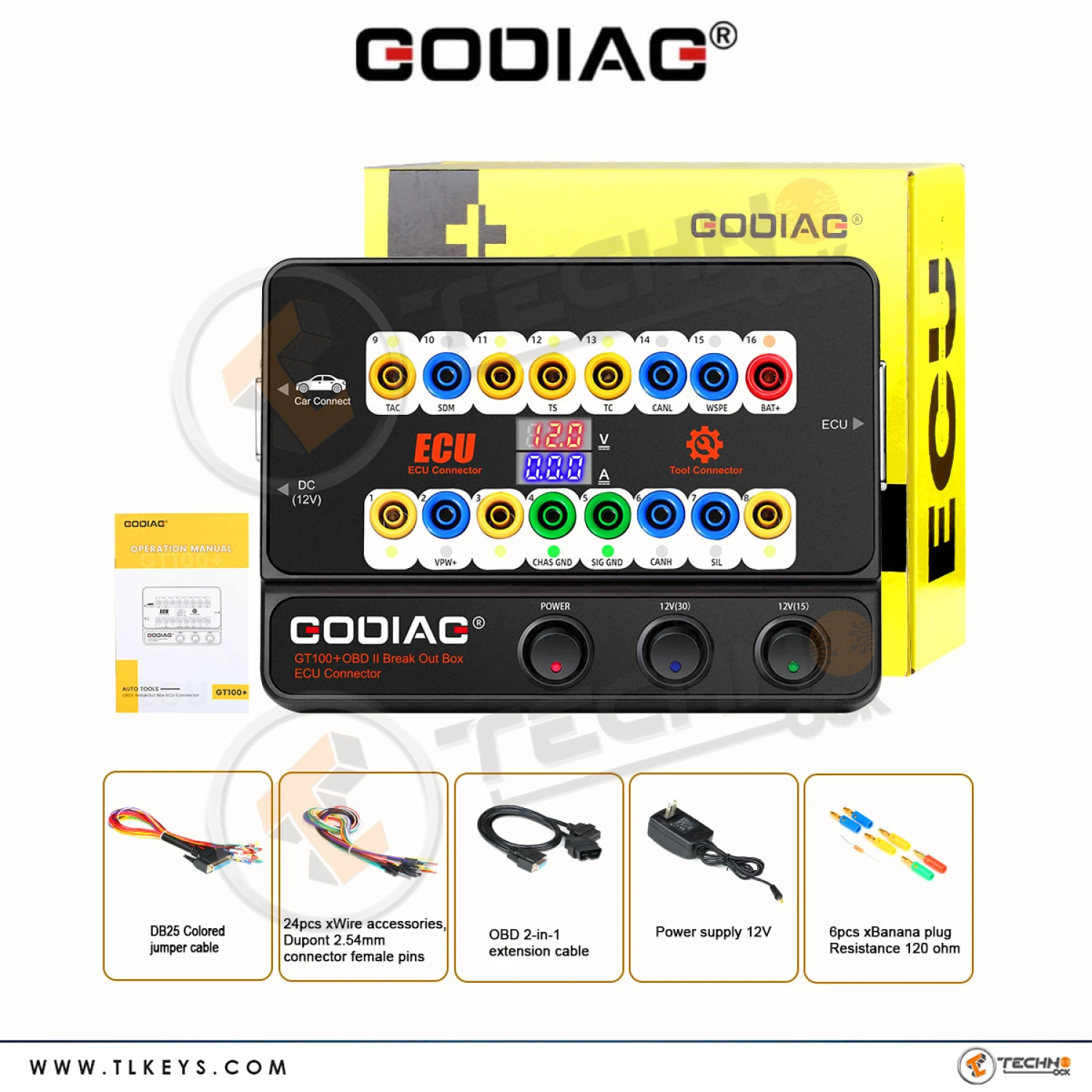 Godiag GT100+ OBDII Breakout Box