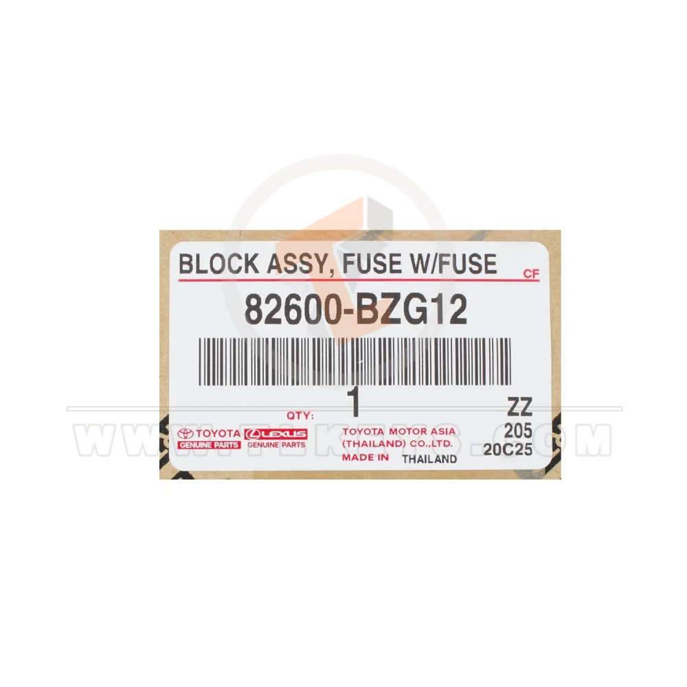 Toyota yaris raize 2022 2024 bcm fuse box 82600 bz9i2 code