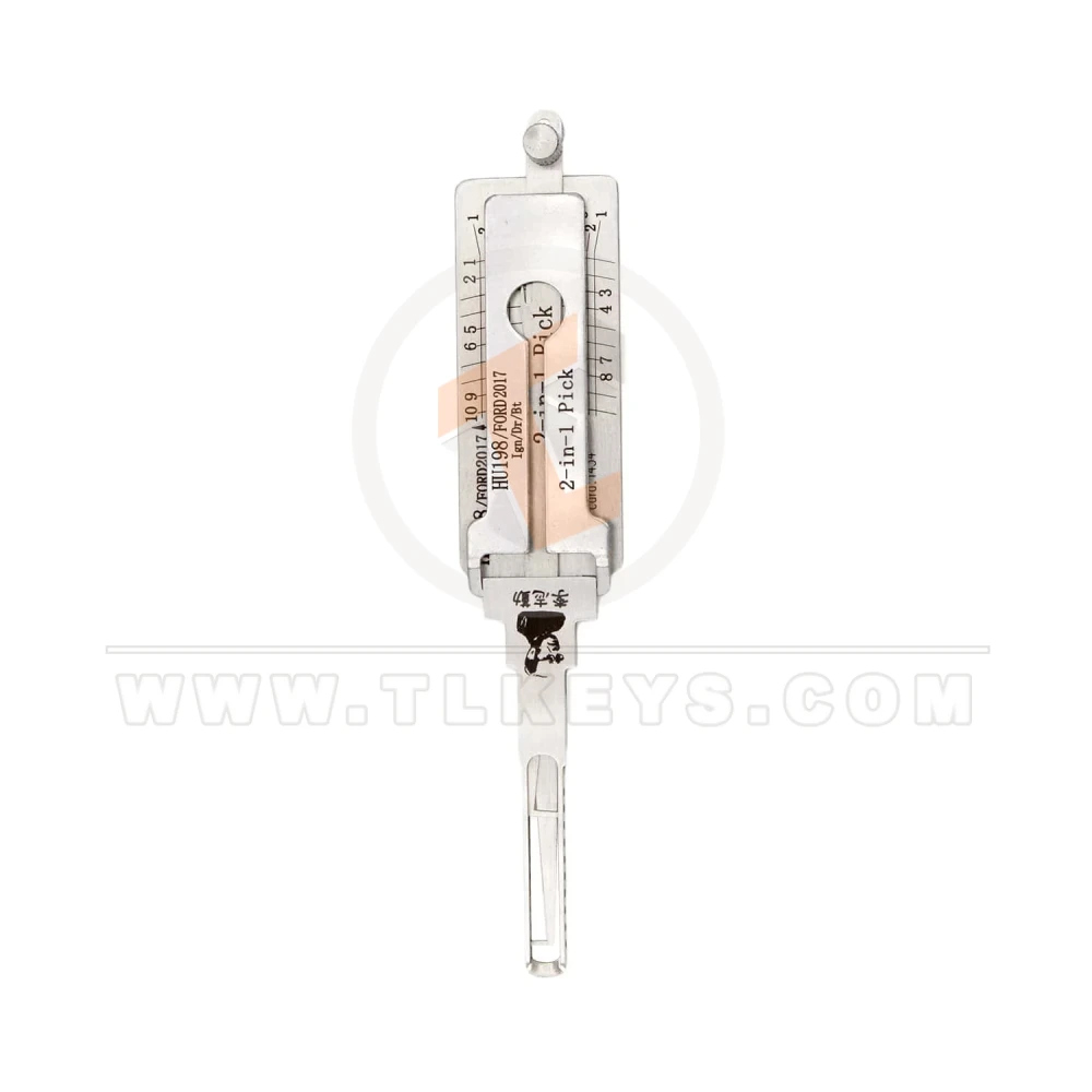 Original lishi 2 in 1 hu198 ford 2017 pick decoder tool front