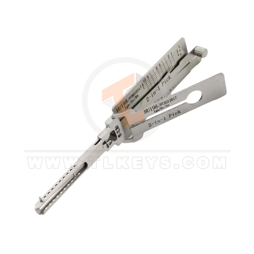 Original lishi 2 in 1 hu198 ford 2017 pick decoder tool side