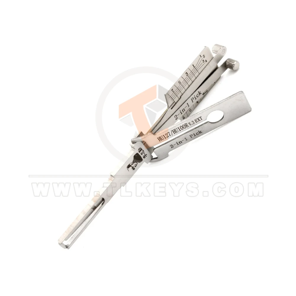 Original lishi hu127 hu100r v 3 ext 2 in 1 pick decoder bmw