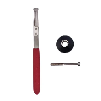 Outil de serrurier HU66(4), jeu de crochets de verrouillage à rainure intérieure, poignée rouge