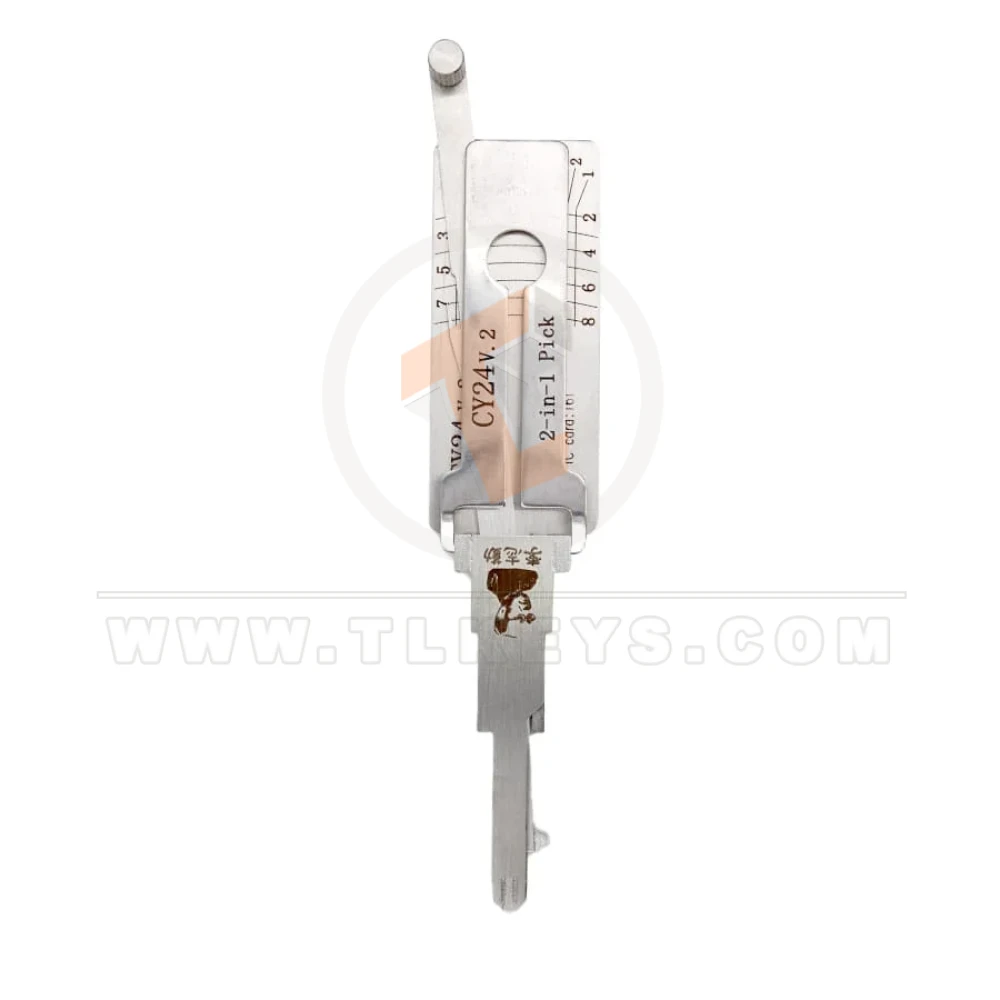 Lishi lock pick car key decoder CY24 V.2 for chrysler front