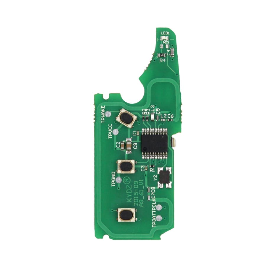 Clé télécommande à rabat Normal PCB, pour Audi Bentley Porsche et Volkswagen 2004 – 2011, 4 boutons, 315 MHz, puce transpondeur PCF7947A