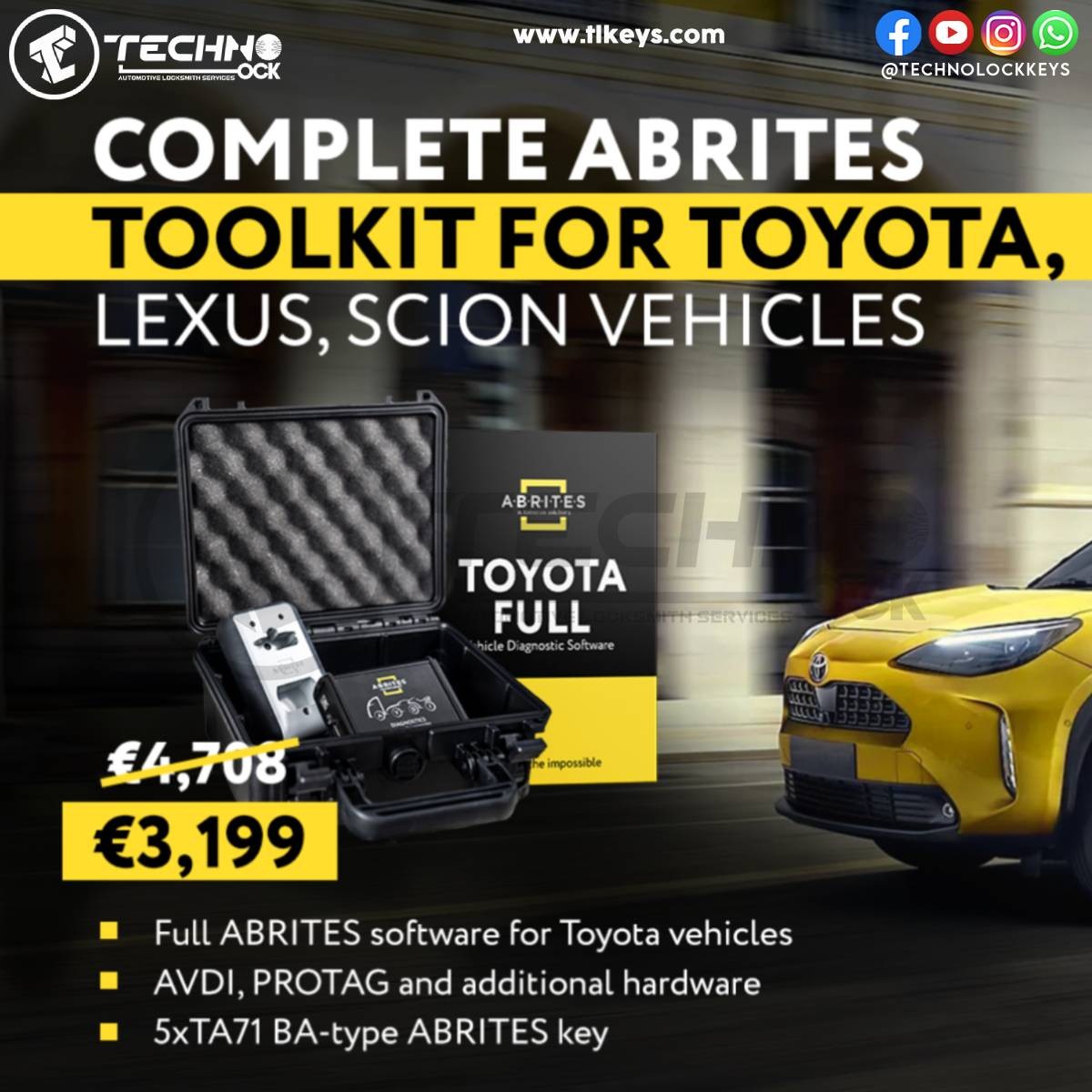 ABRITES Toolkit for Toyota, Lexus, and Scion Vehicles