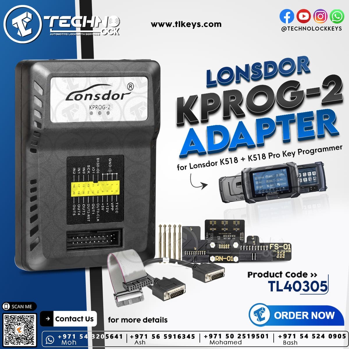 Lonsdor KPROG-2 Adapter FCV Key Programmer
