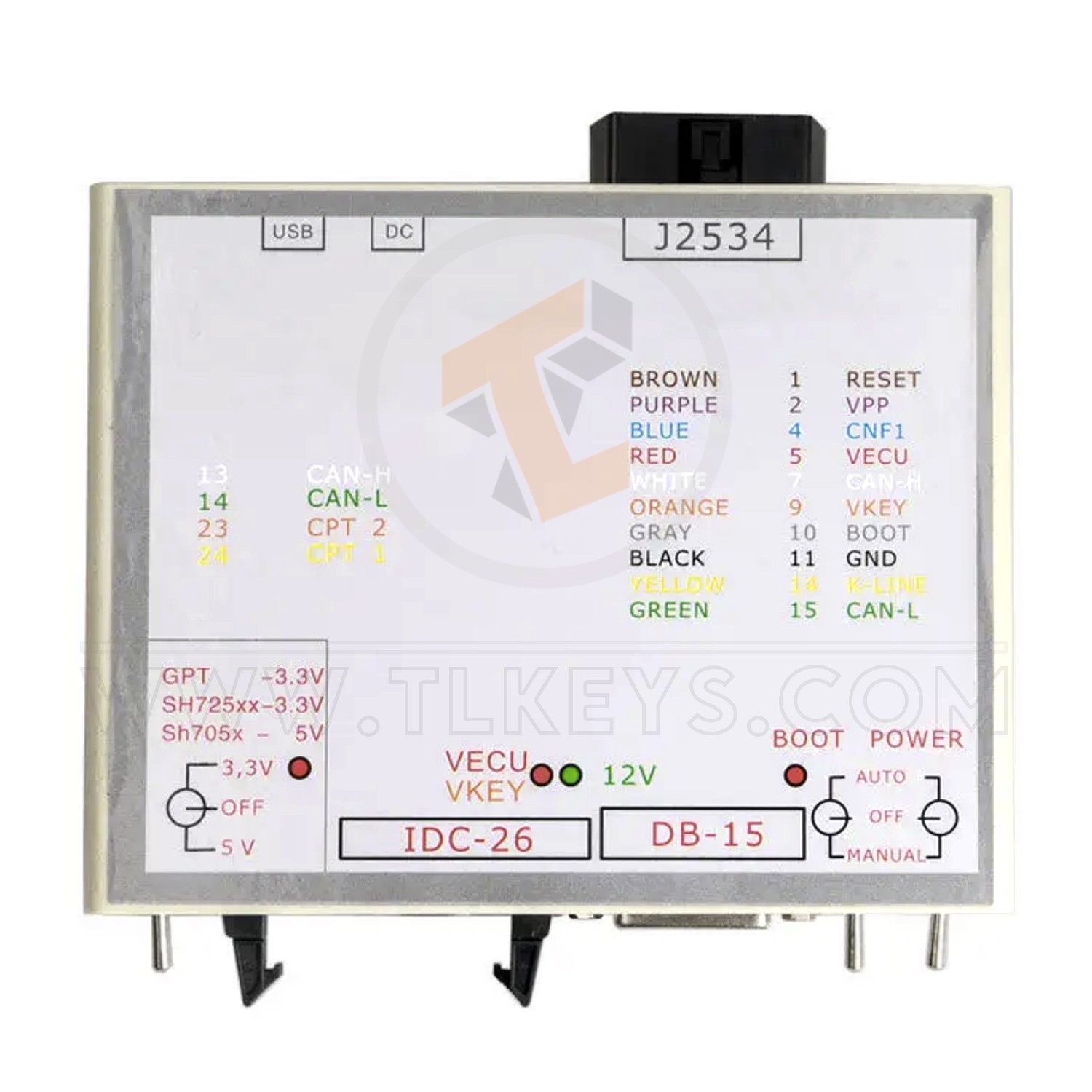 ECU Programmer J2534 JTAG Power Box Key Programming Diagnostics Tools