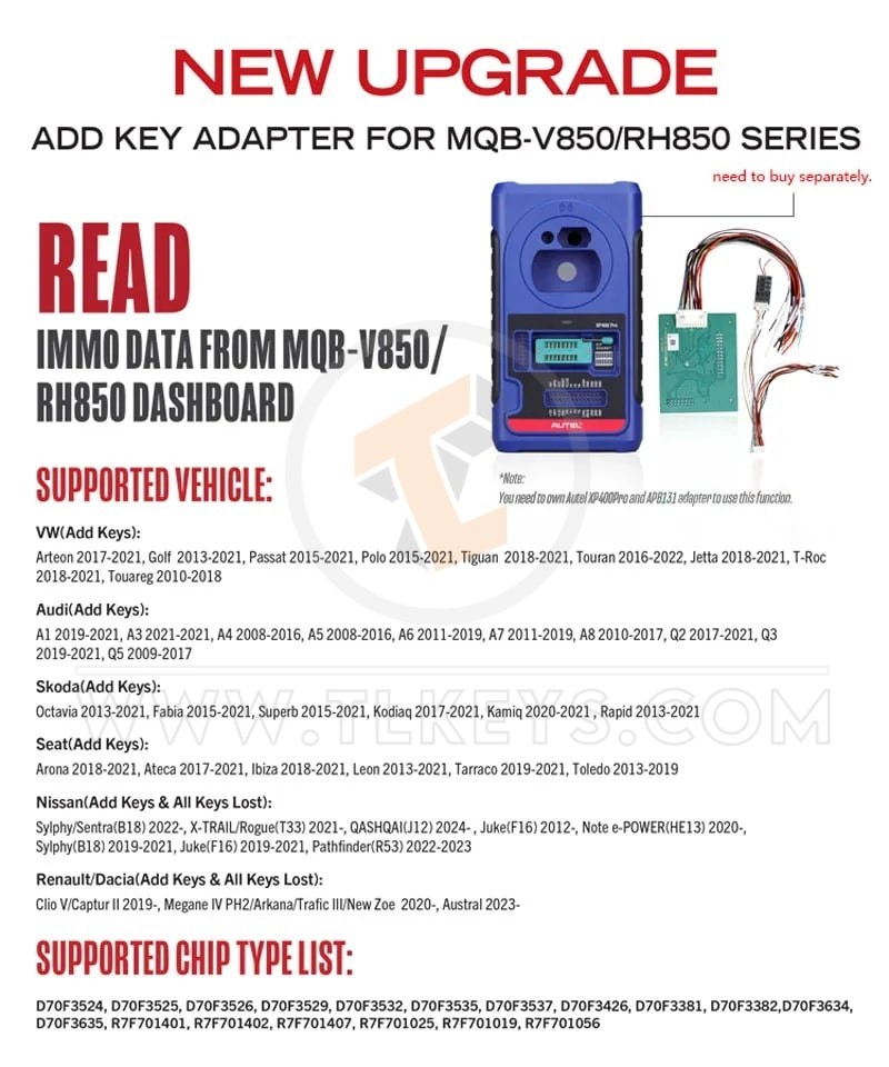 Add key adapter for MQB-V850/RH850