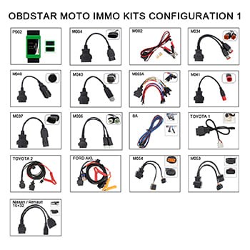 OBDSTAR MOTO Immo Kits Configuration 1 Battery Type CR2025