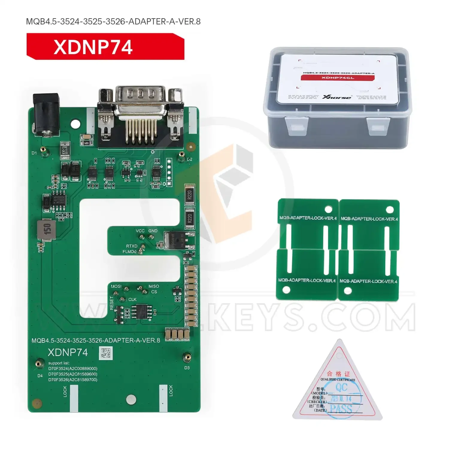 Xhorse MQB 48 adapter XDNPM3GL Solder-Free 13pcs Adapter