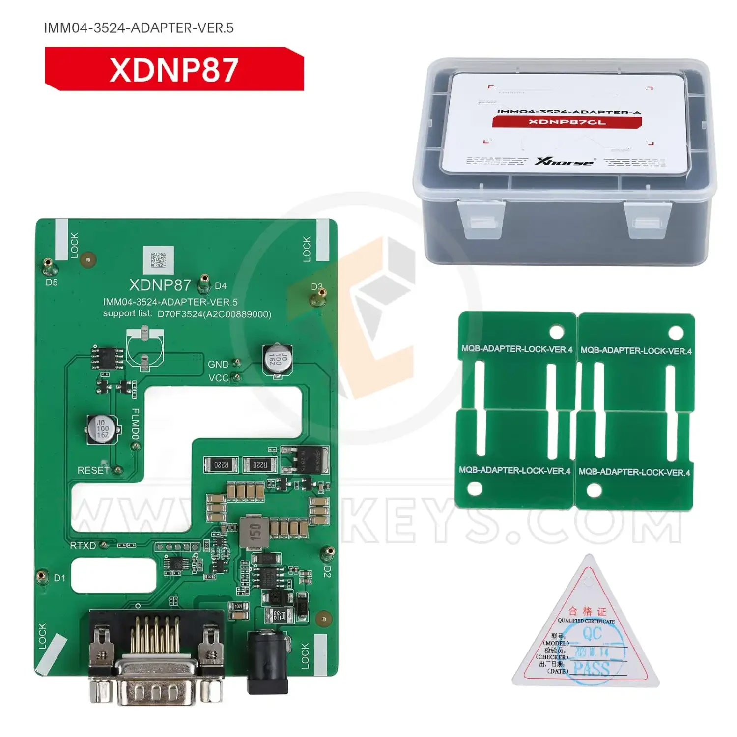 Xhorse MQB 48 adapter XDNPM3GL Solder-Free 13pcs Adapter