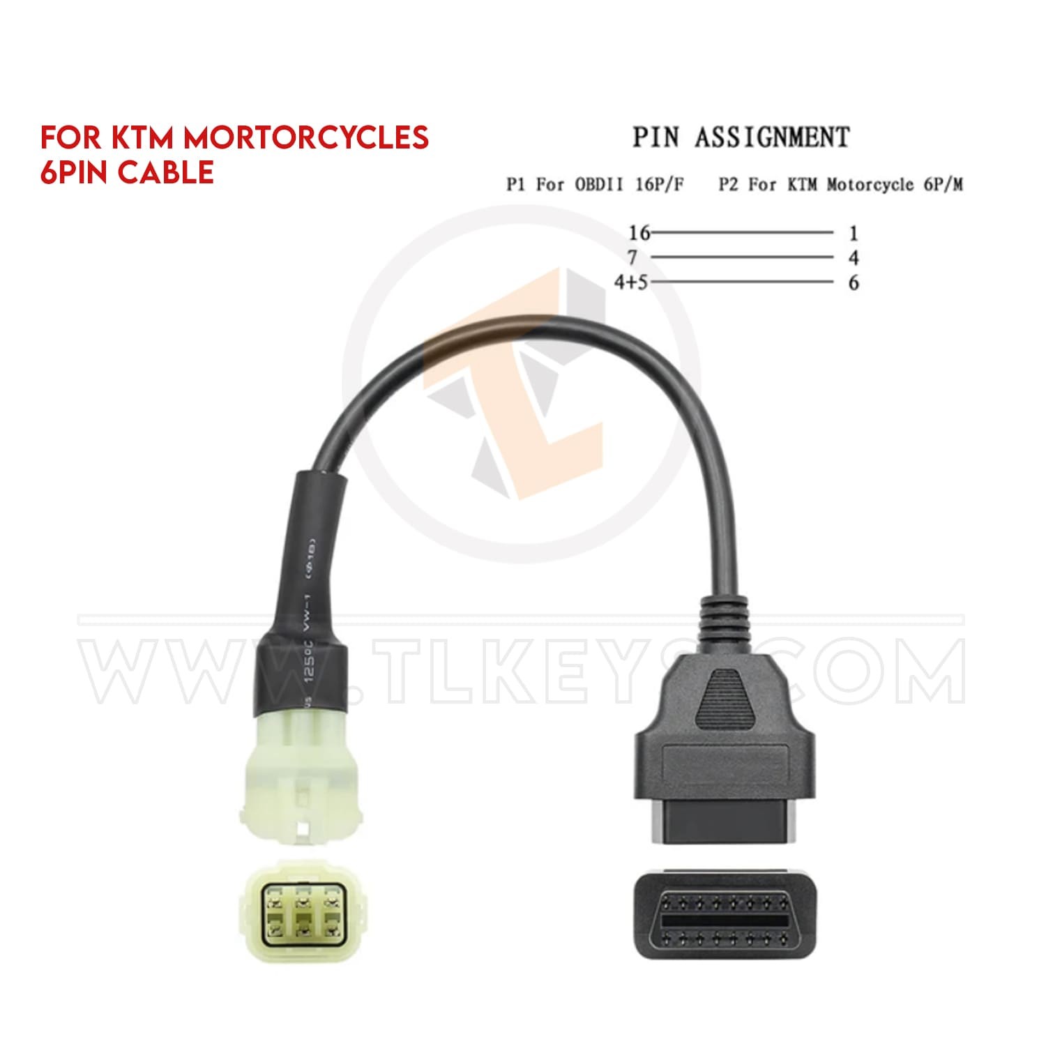 cables Motorcycle Diagnostic Connector Adapter OBD2 Cable