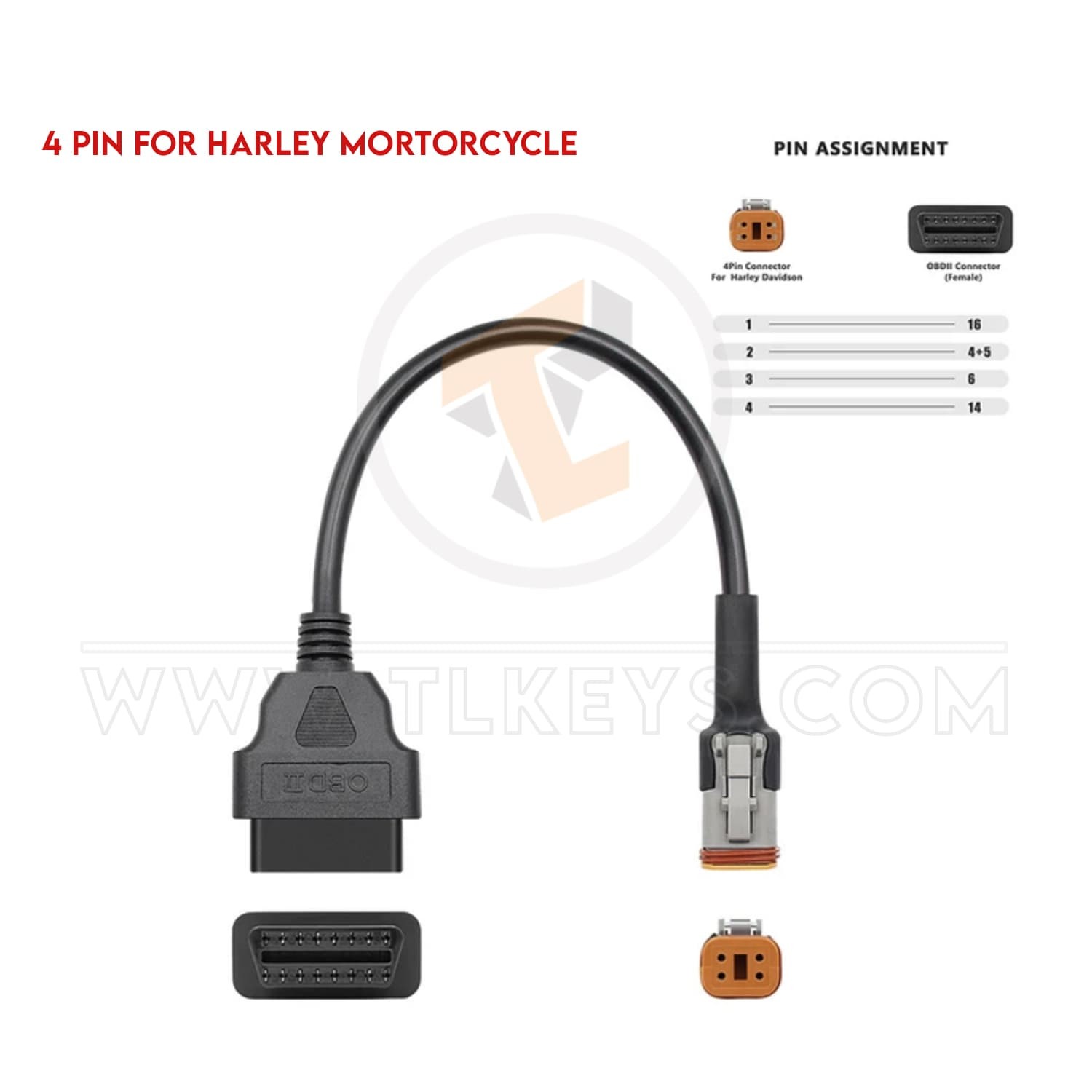 cables Motorcycle Diagnostic Connector Adapter OBD2 Cable