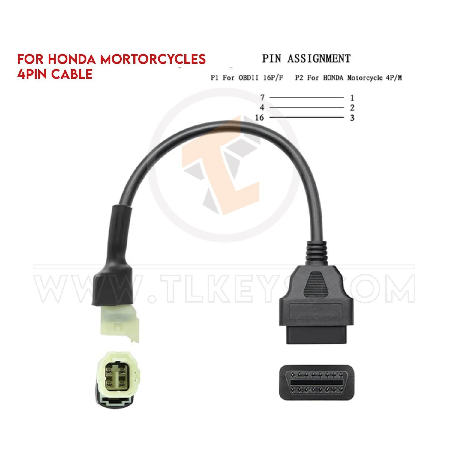 cables Motorcycle Diagnostic Connector Adapter OBD2 Cable