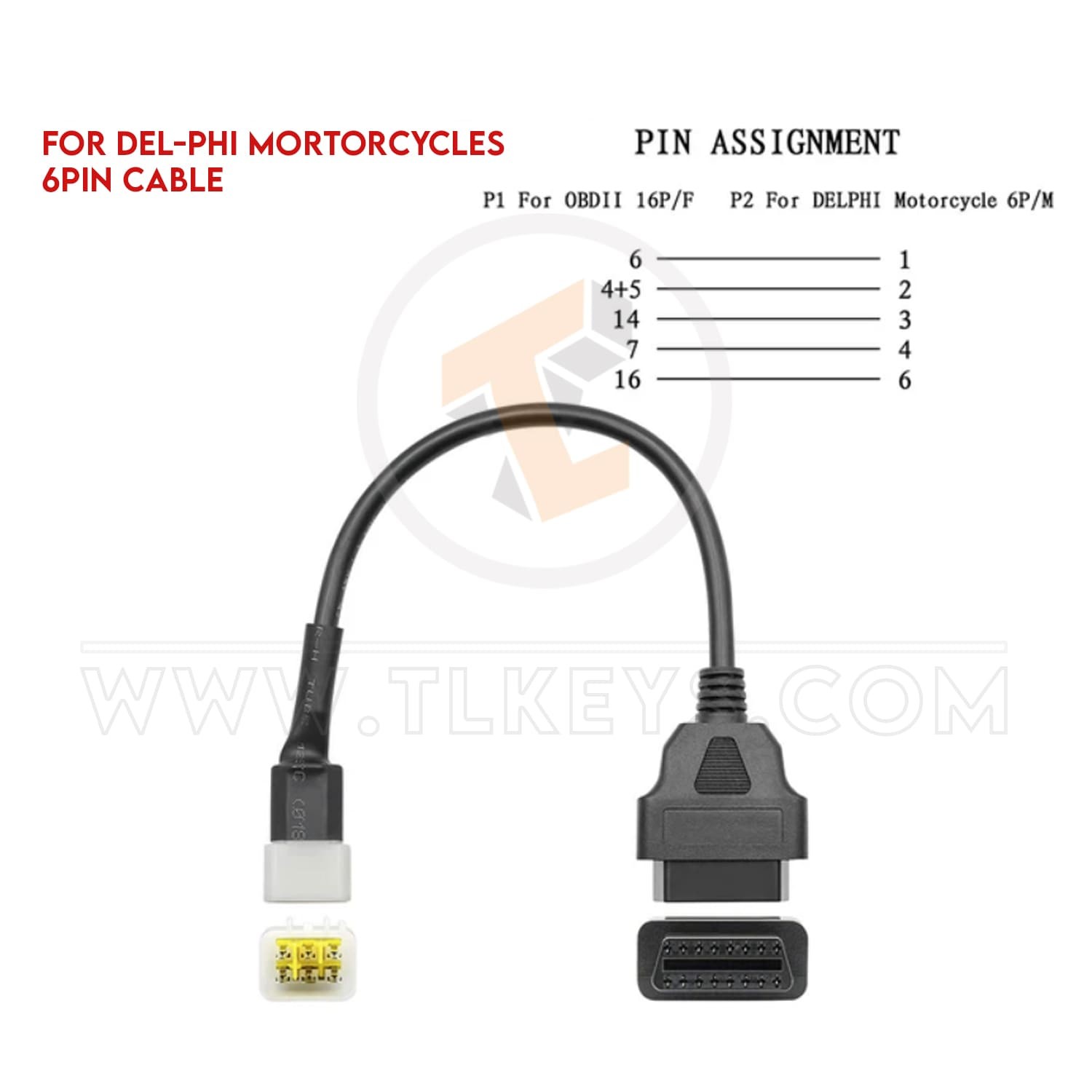 cables Motorcycle Diagnostic Connector Adapter OBD2 Cable