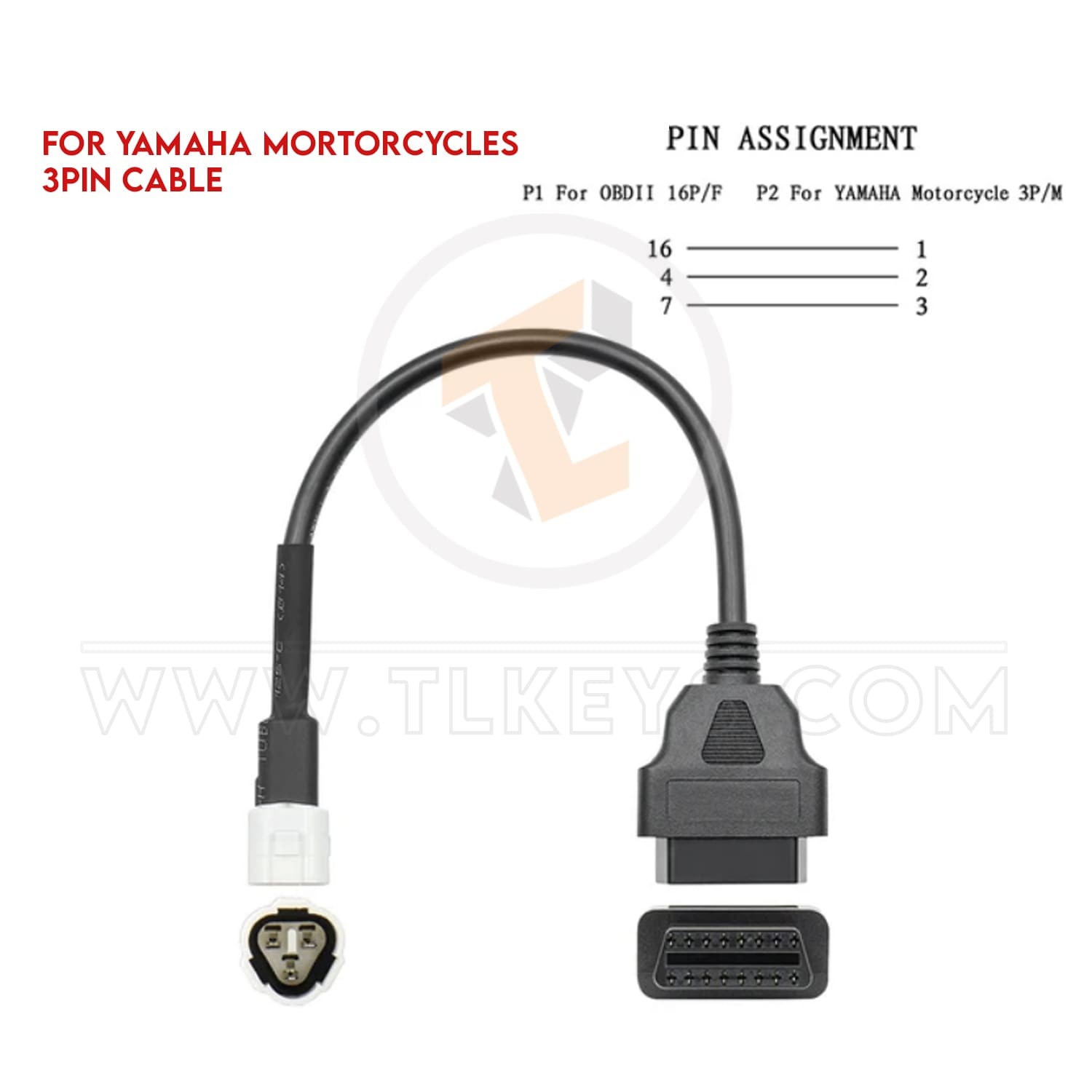 cables Motorcycle Diagnostic Connector Adapter OBD2 Cable