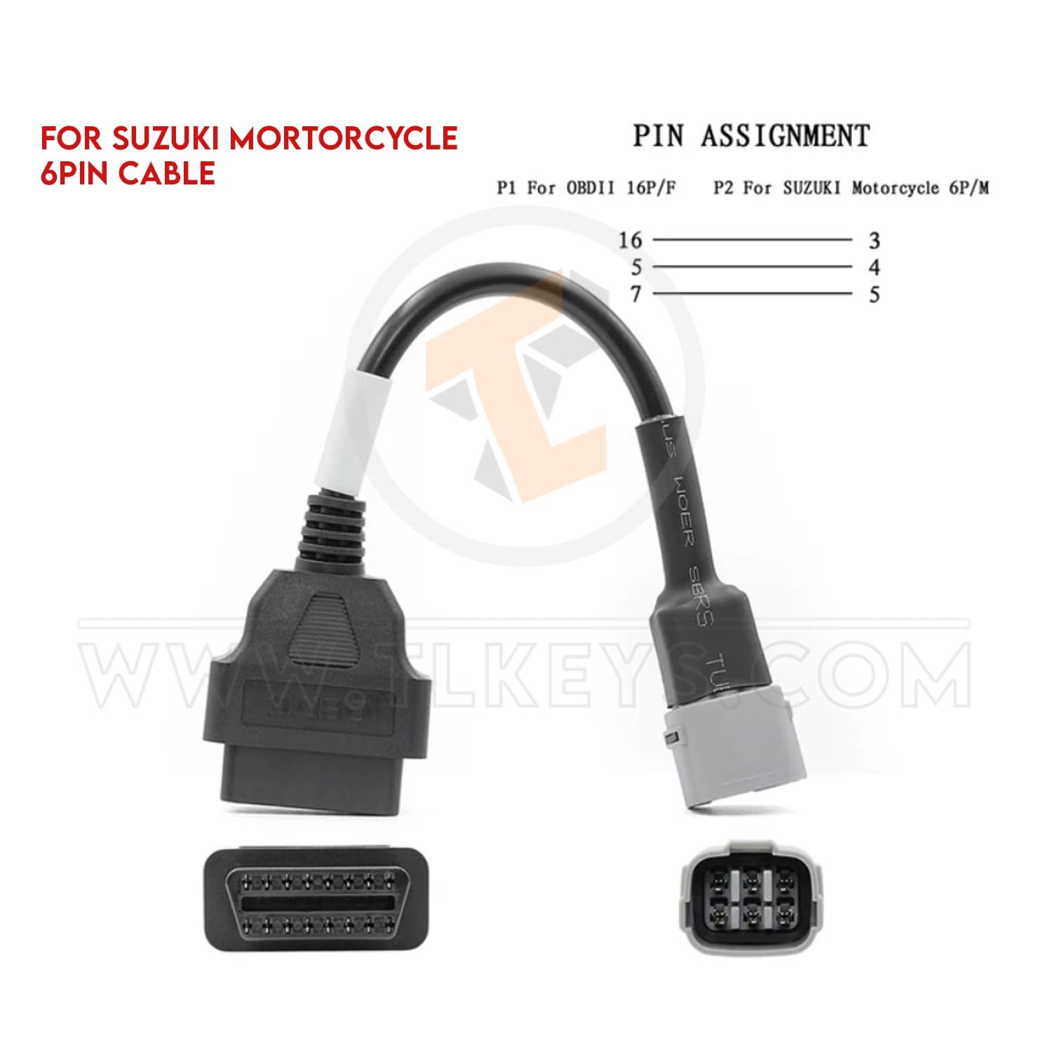 cables Motorcycle Diagnostic Connector Adapter OBD2 Cable