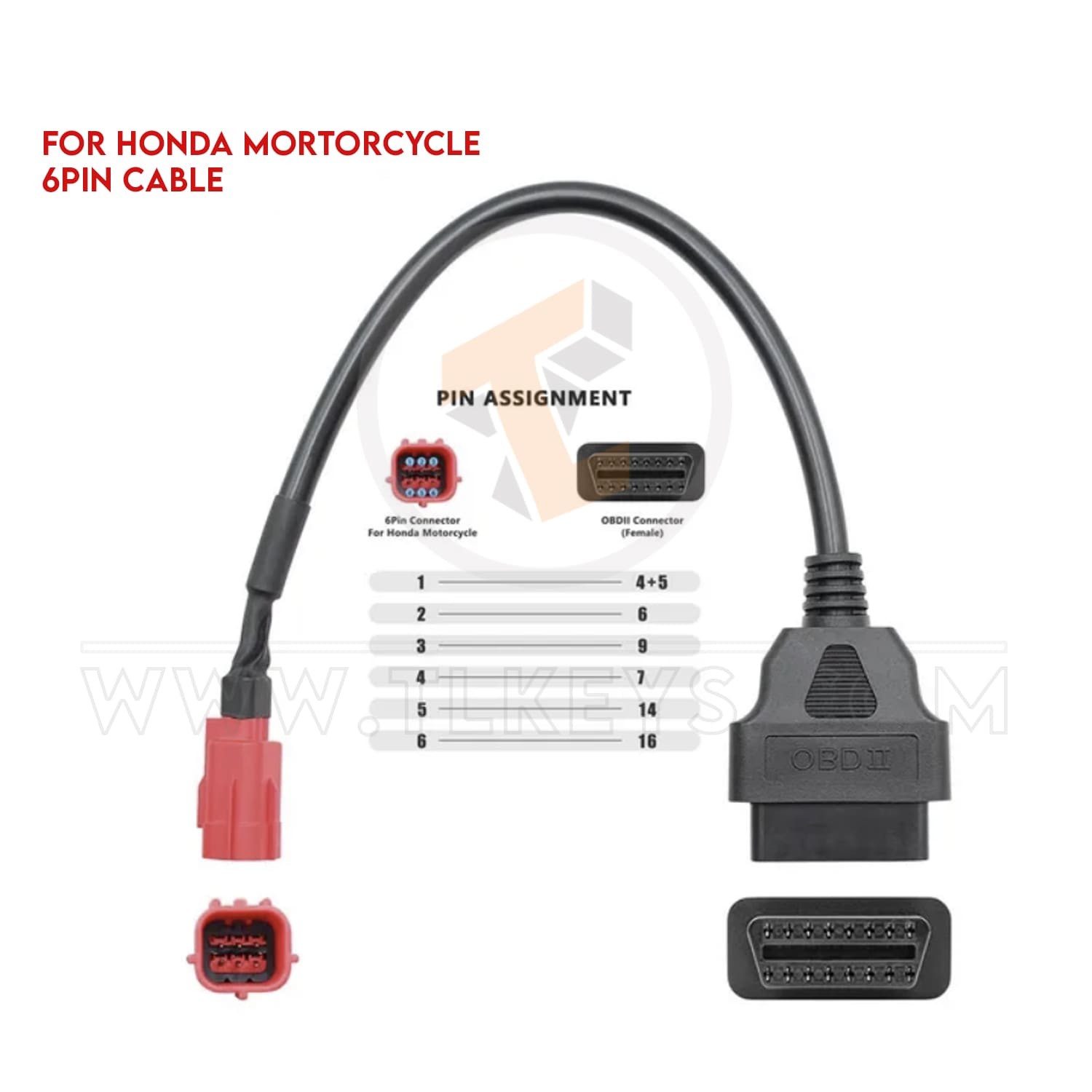 cables Motorcycle Diagnostic Connector Adapter OBD2 Cable