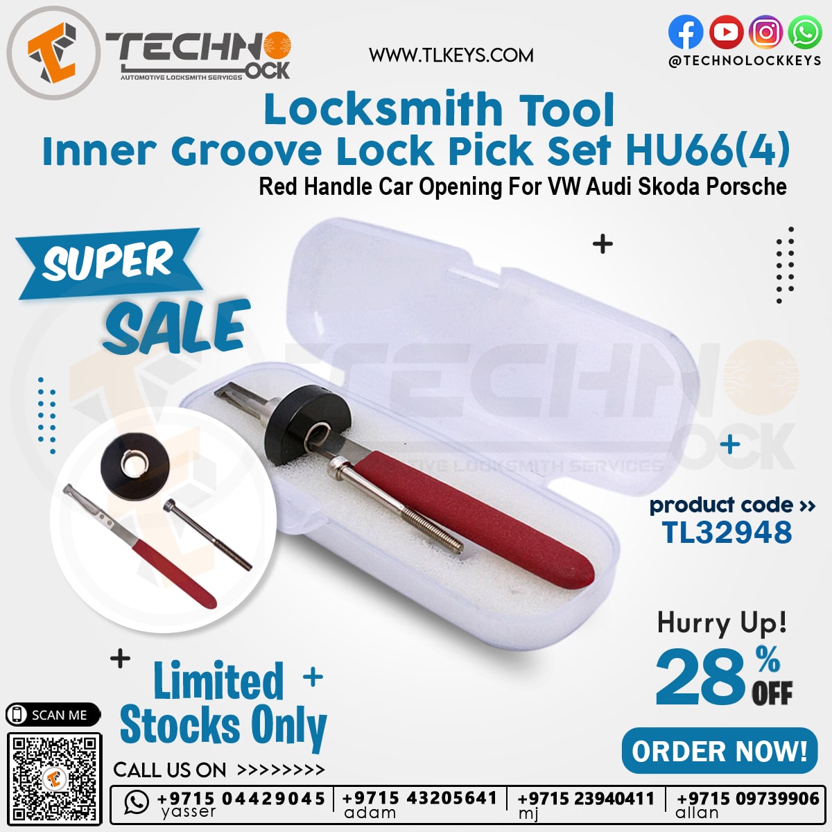 Inner Groove Lock Pick Locksmith Tool