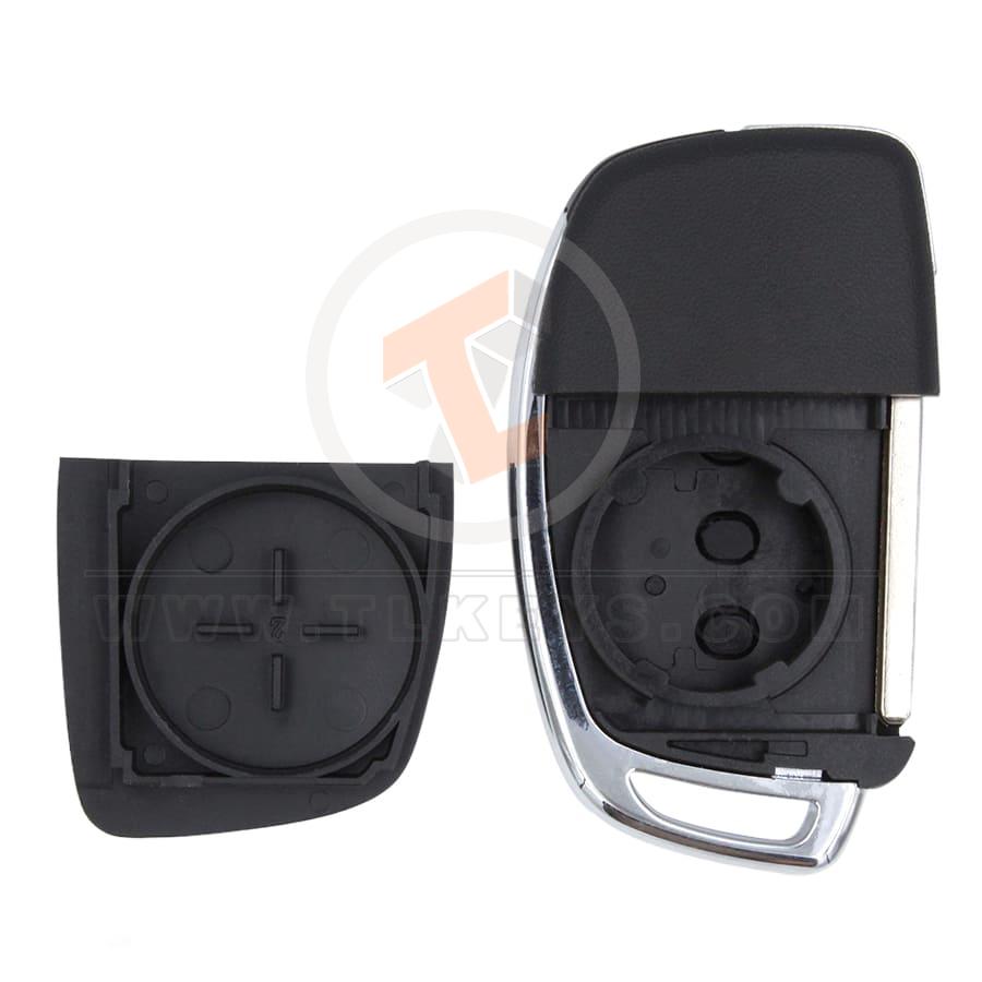 Hyundai 2014 2019 Flip Key Remote Shell 3+1 buttons Sedan Trunk Emergency Key/blade Included