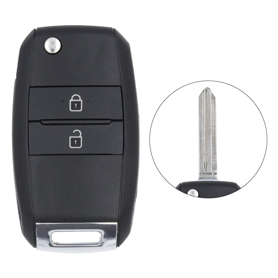 KIA Key Shell 2B Aftermarket Brand Remote Type FBS4 - thumbnail