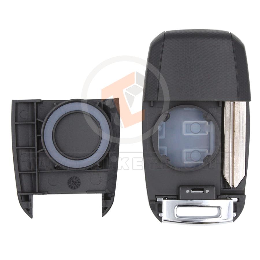KIA Flip Key Remote Shell 4 Buttons SUV Trunk HYN14 Blade Emergency Key/blade Included