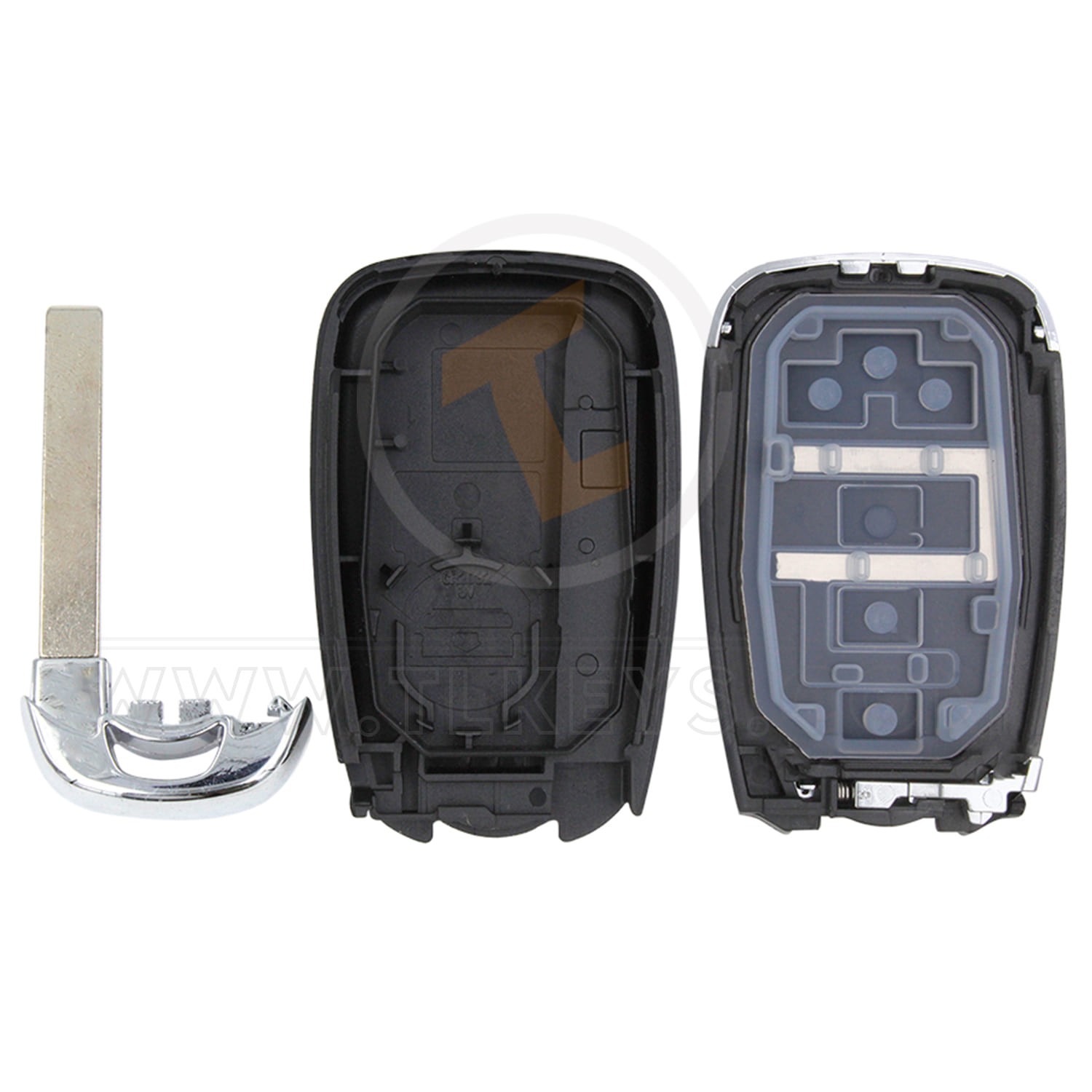 Chevrolet Smart Key Remote Shell 2+1 Buttons Remote Shell Type Smart Proximity Shell