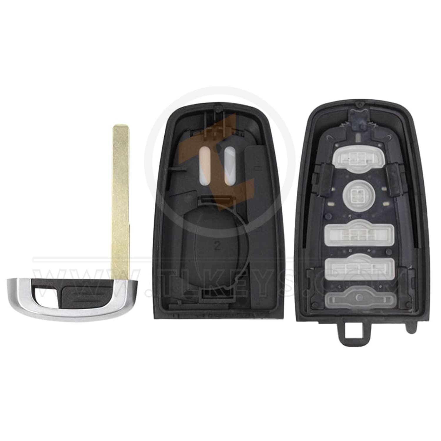 Ford All Models 2017 2024 Smart Key Remote Shell 4 Emergency Key/blade Included