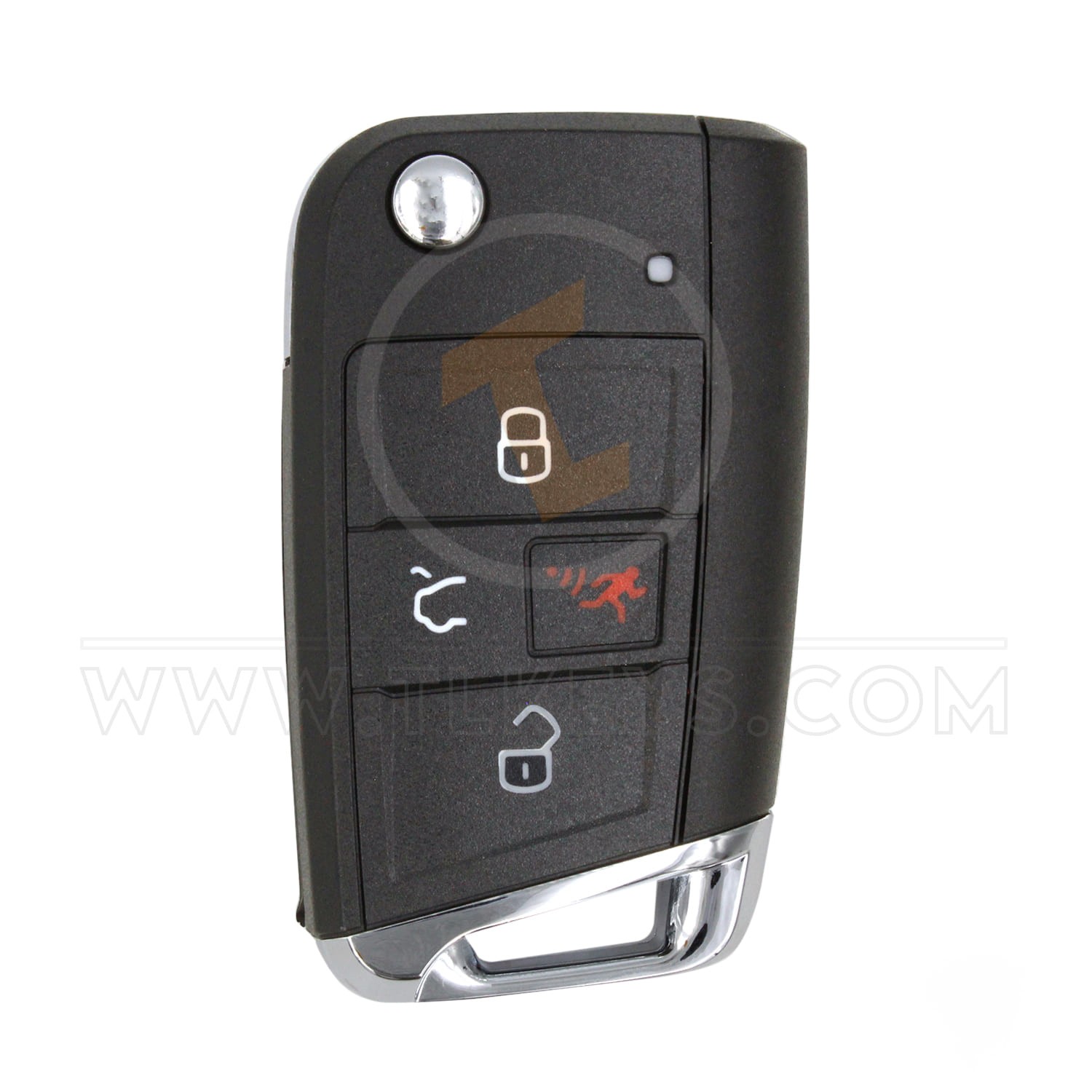 VW 2015 Flip Remote Key Shell 4B Aftermarket Remote Shell Type Flip Remote Shell