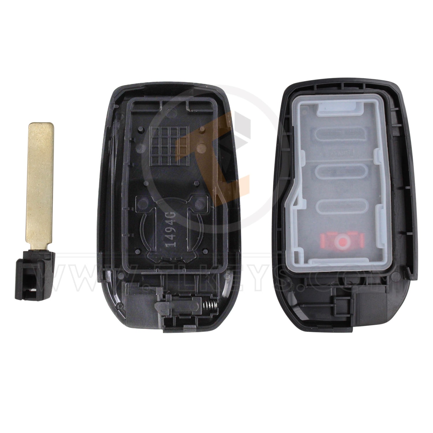 Toyota Smart Key Shell 2+1 Buttons  Aftermaket Emergency Key/blade Included