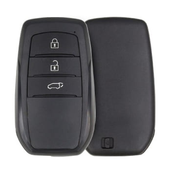 Toyota Smart Key Shell 3 Buttons Aftermarket Battery Type CR2025 - thumbnail