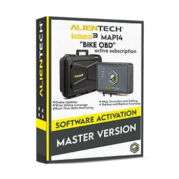 Alientech Master-Version „BIKE OBD“ und aktives Abonnement