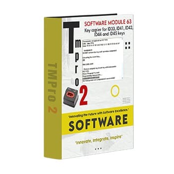 Tmpro 2 Tmpro 2 Yazılım modülü 63 – ID33, ID41, ID42, ID44 ve ID45 ke için anahtar fotokopi makinesi