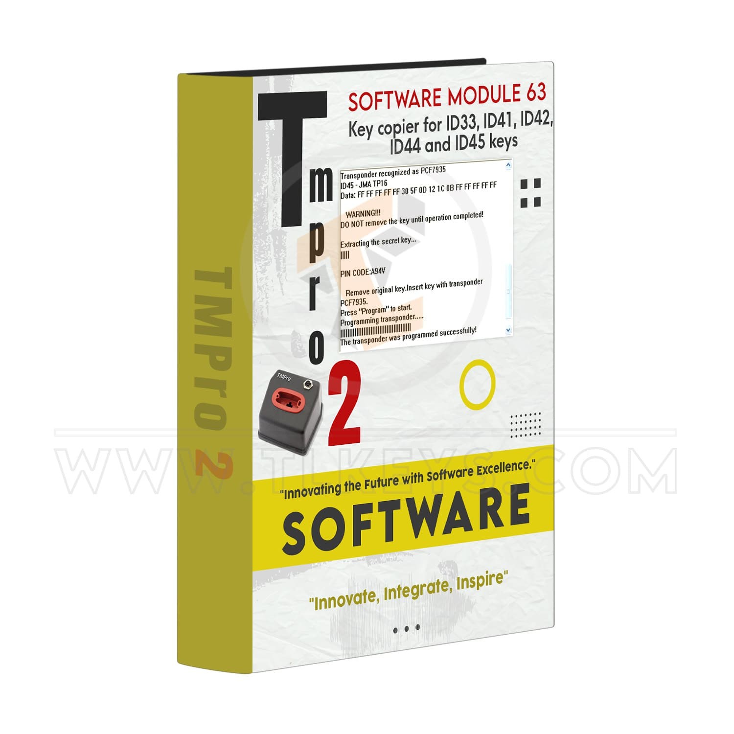 Software module 63 – Key copier for ID33, ID41, ID software Software module 63 – Key copier for ID33, ID41, ID software