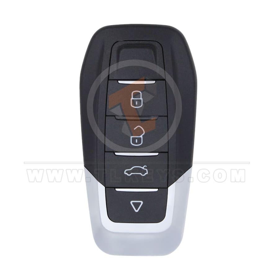 Xhorse XKFEF2EN VVDI Schlüsselwerkzeug, universelle kabelgebundene Schlüsselfernbedienung, 4 Tasten – rote Rückseitenabdeckung, Xhorse Fernbedienung, kabelgebundene Fernbedienung