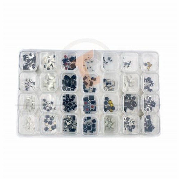 Box of Assorted Button Switch for Remote 280 pieces , 28 models Button Switch