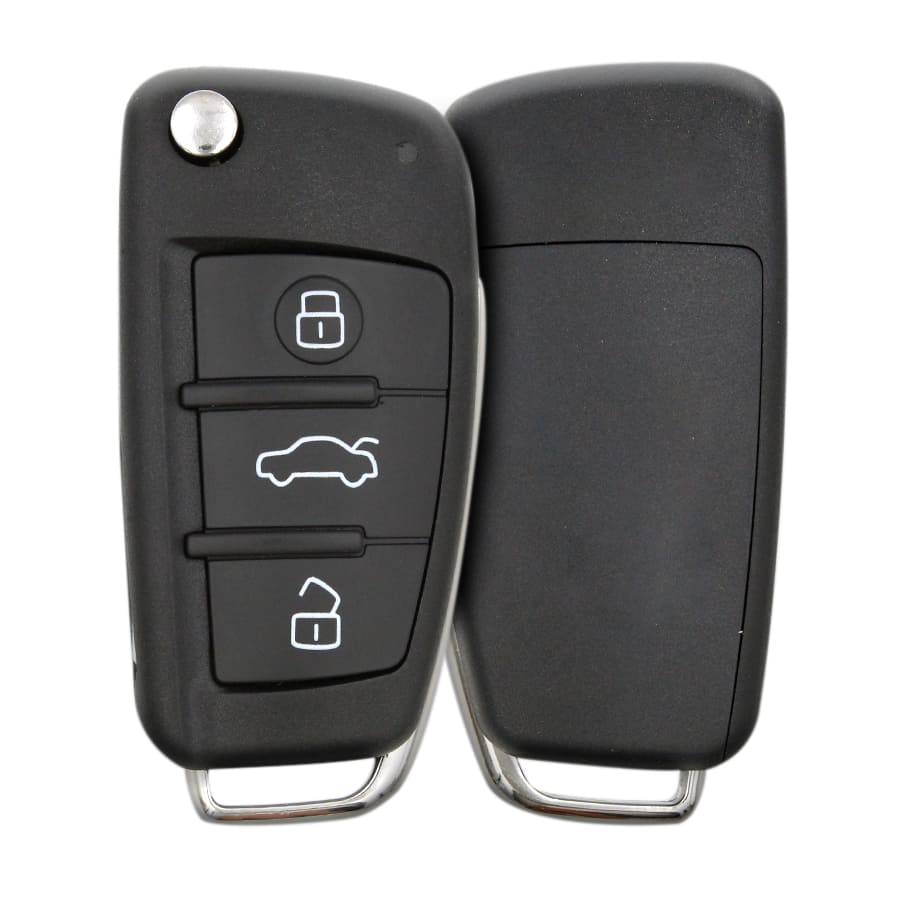 4F0837220R Normal Flip Key Remote Aftermarket Buttons 2 - thumbnail