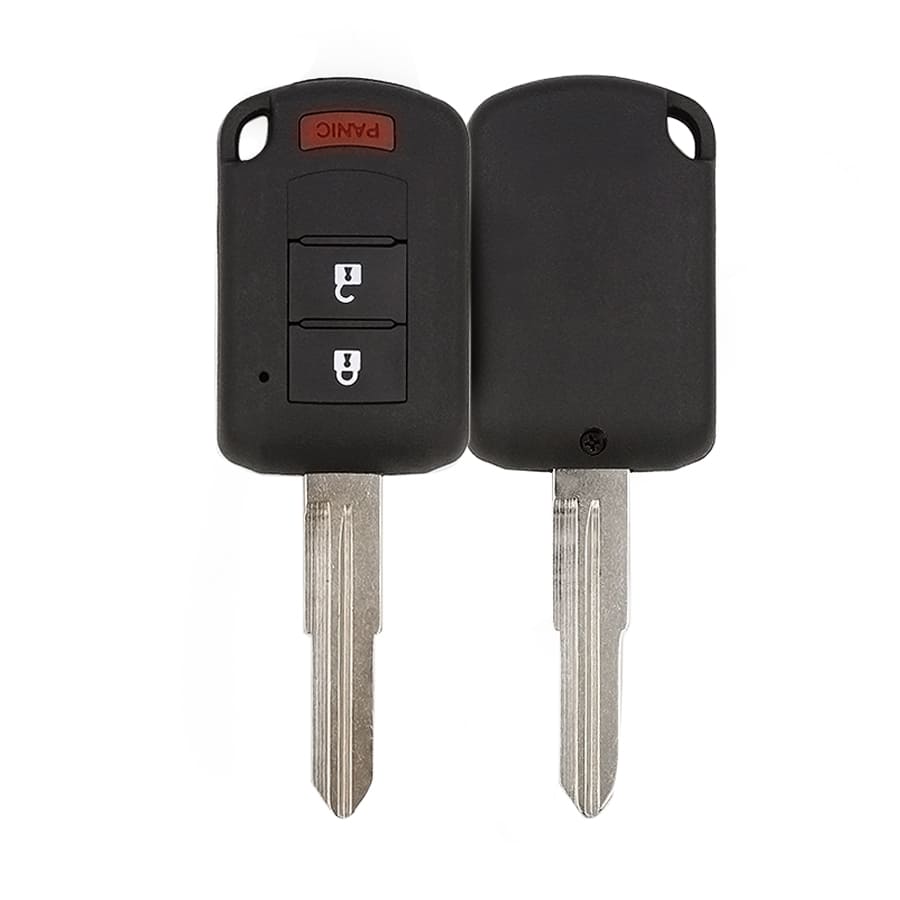 6370B944 Mitsubishi Head Key Remote Aftermarket Buttons 2 - thumbnail