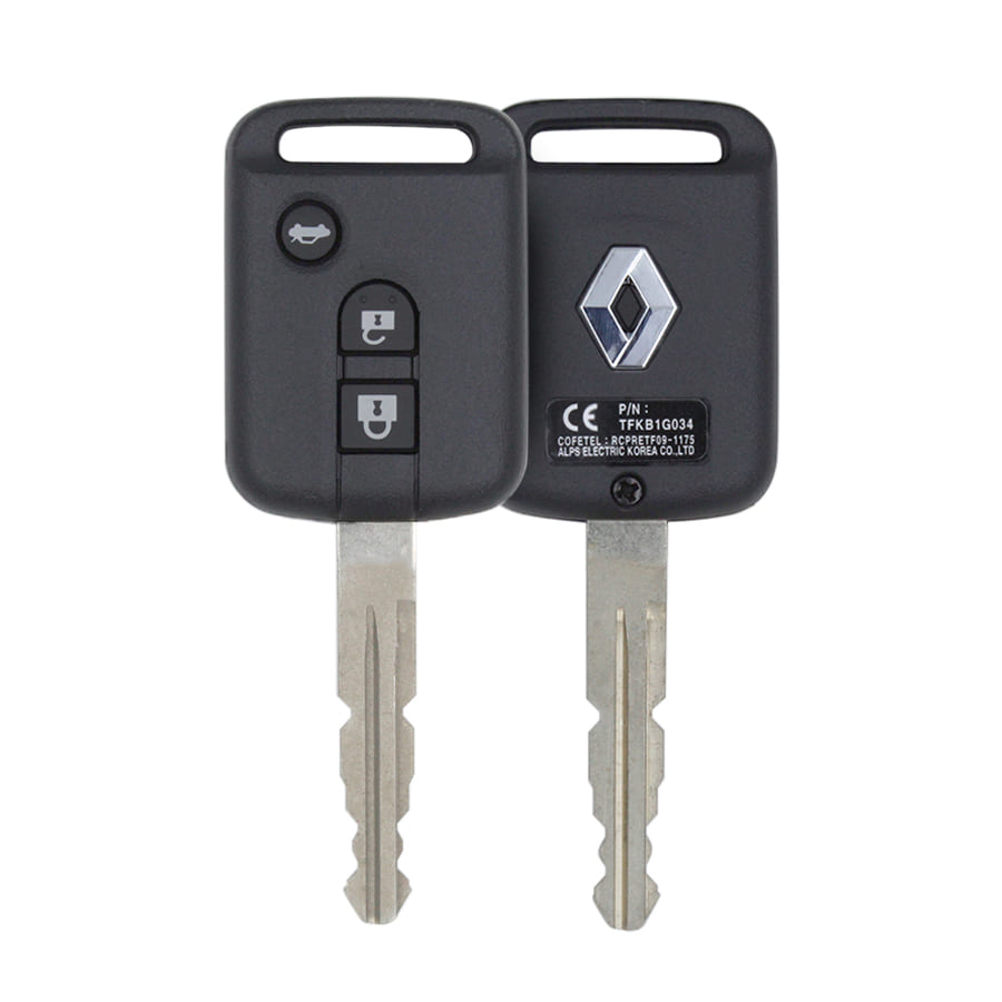 TFKB1G034 Refurbished Renault Head Key Remote Remote Type FBS4 - thumbnail