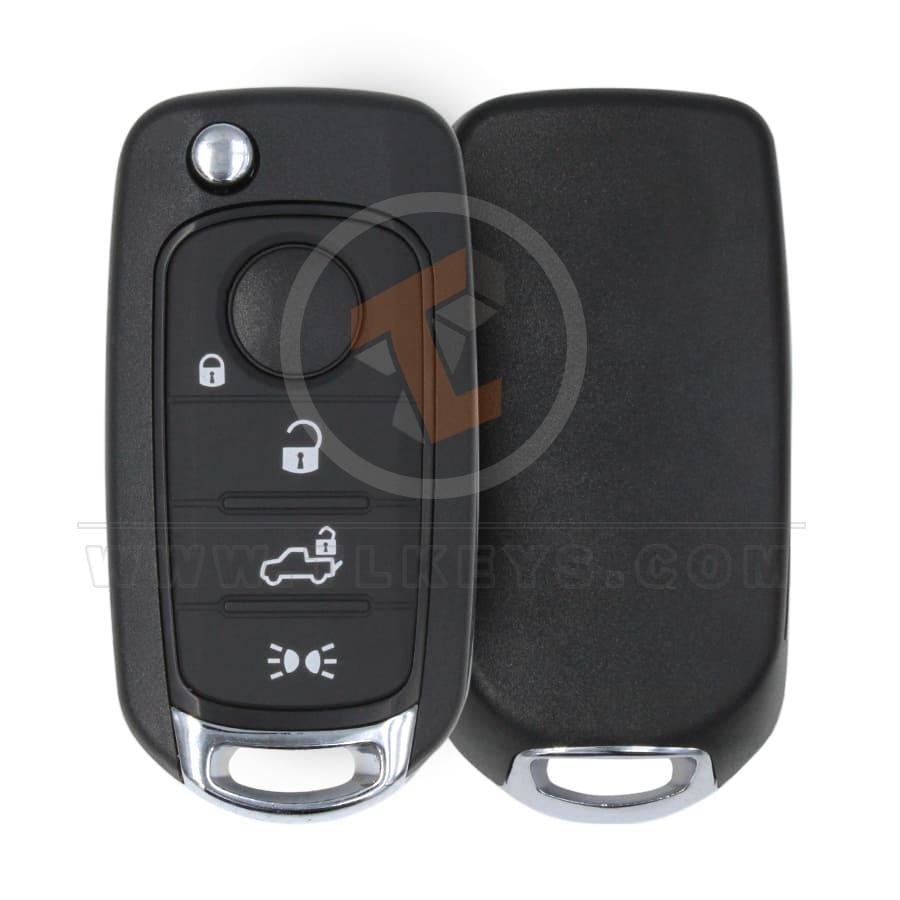  Flip Key Remote 433MHz 4 Buttons Aftermarket MEGAMOS AES Remote Type Flip Key Remote