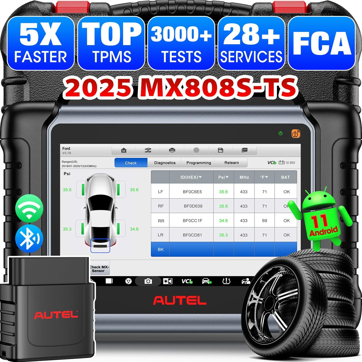 Autel MaxiCheck MX808TS – Full-System and TPMS Scanner