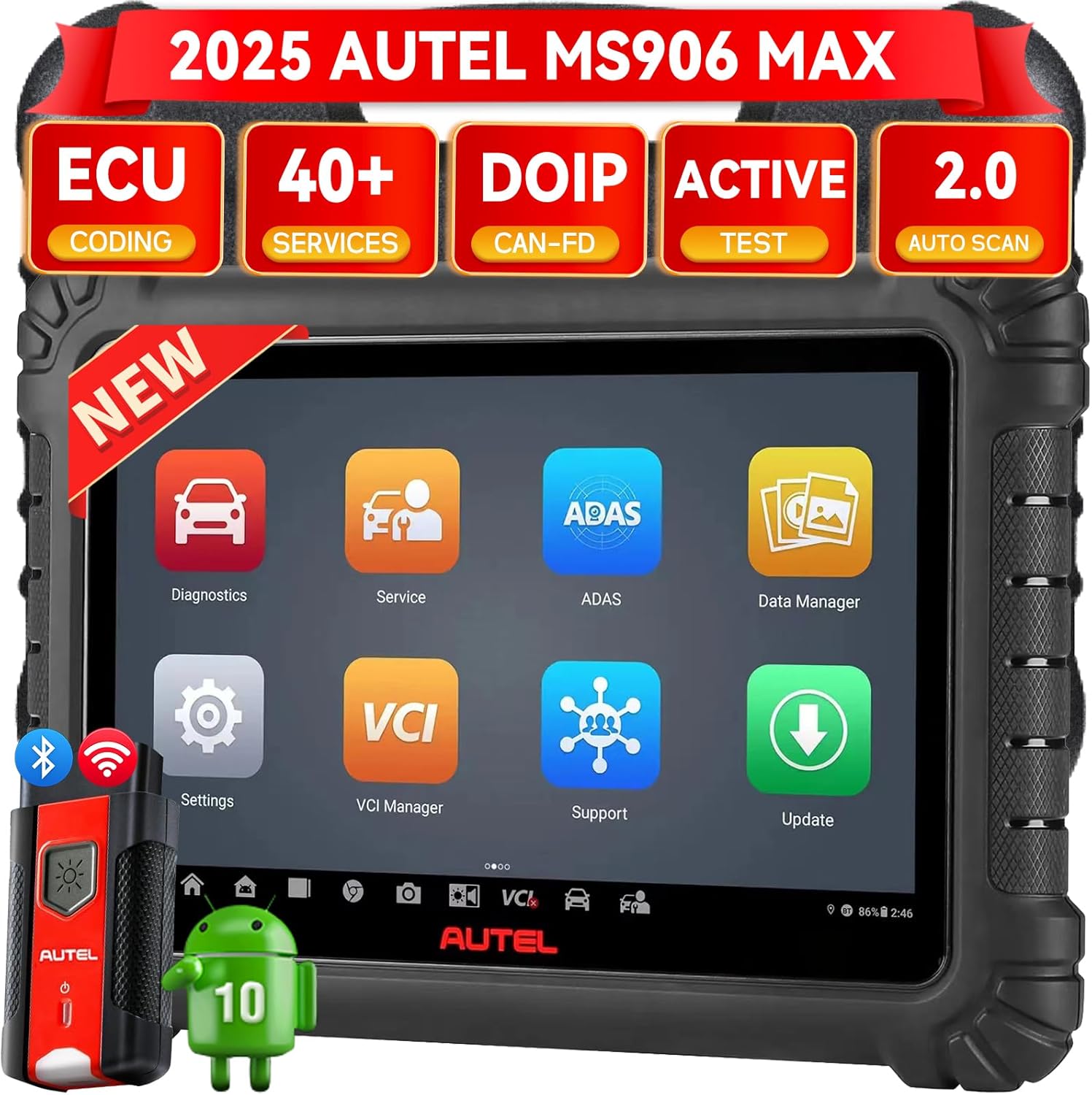 Autel MaxiSys MS906 Max – Pro Automotive Diagnostic Tablet