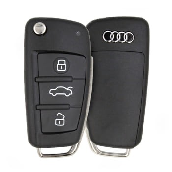 Original Audi Flip Key Remote A1 Battery Type CR2025 - thumbnail