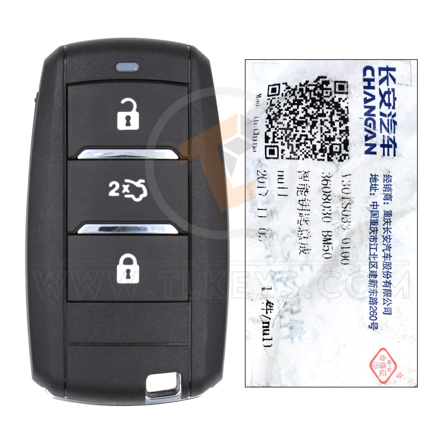 Genuine Chery Smart Key 3B 433MHz 3608030-BM50 8A Frequency 433MHz