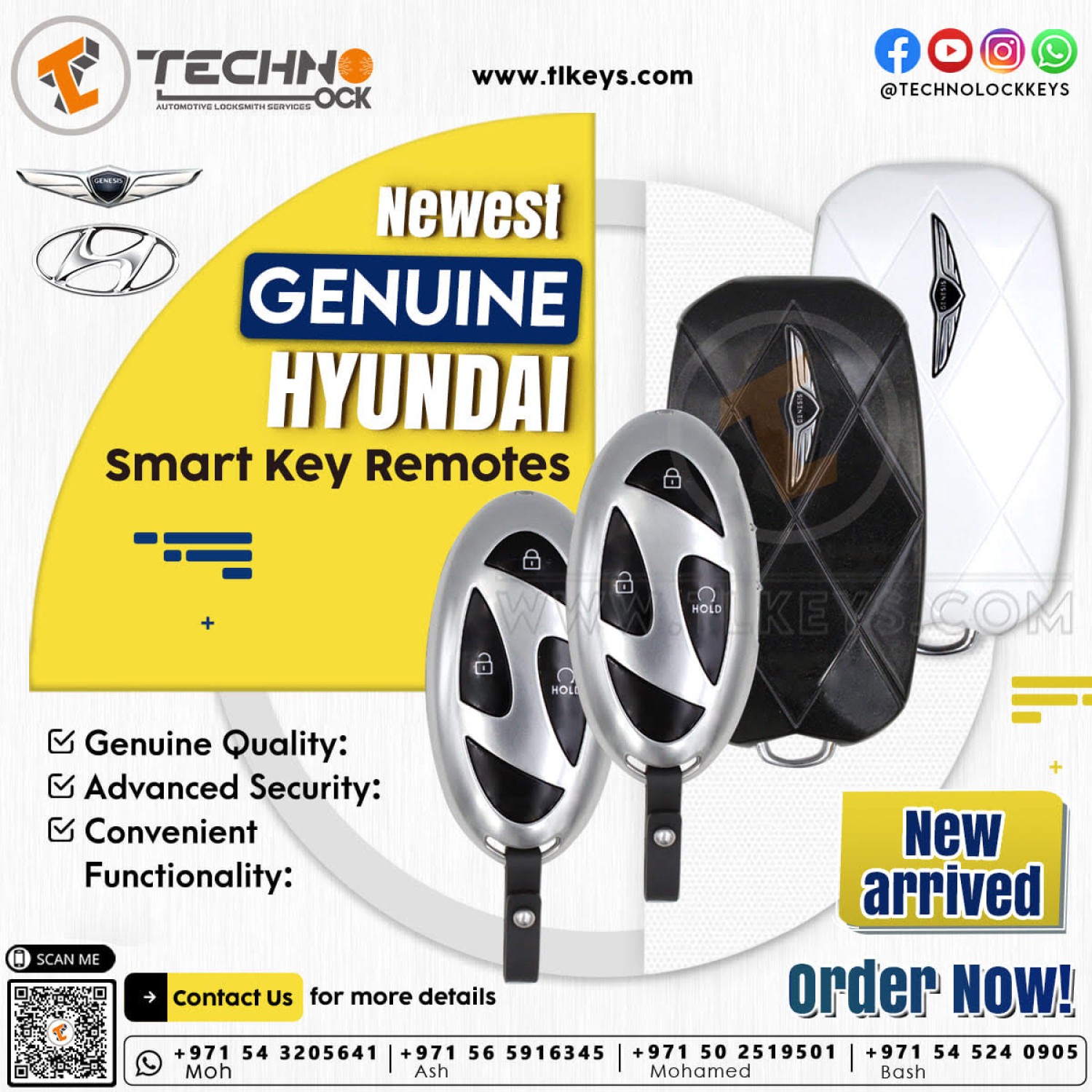 Genuine-Genesis-Smart-Proximity-Key-Fob-95440-G9710