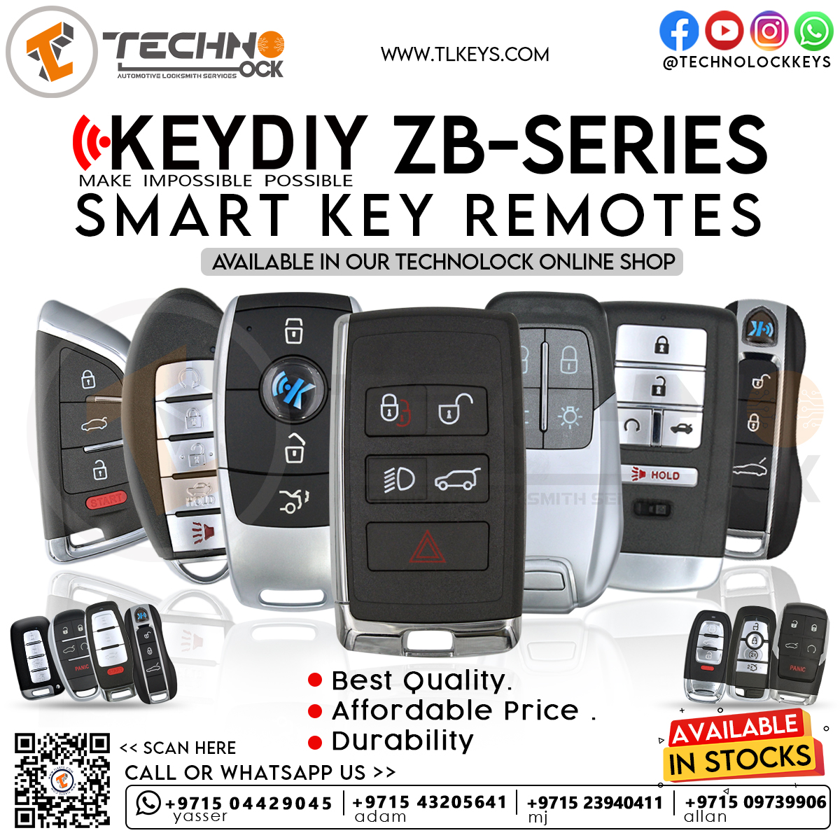 KD ZB Universal Key Remote