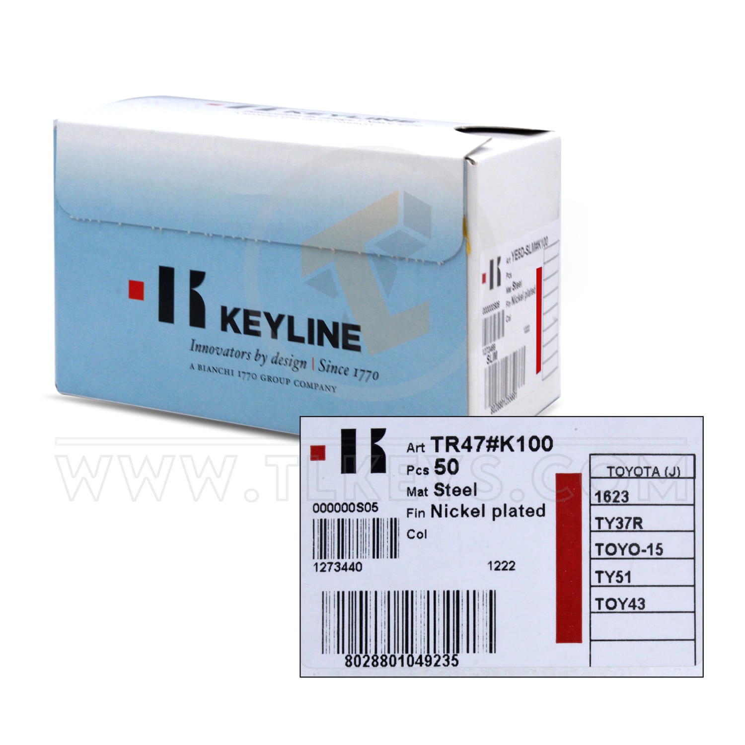 Keyline Keyline Toyota Keys P/N: TR47 Compatible P/N:TOY43