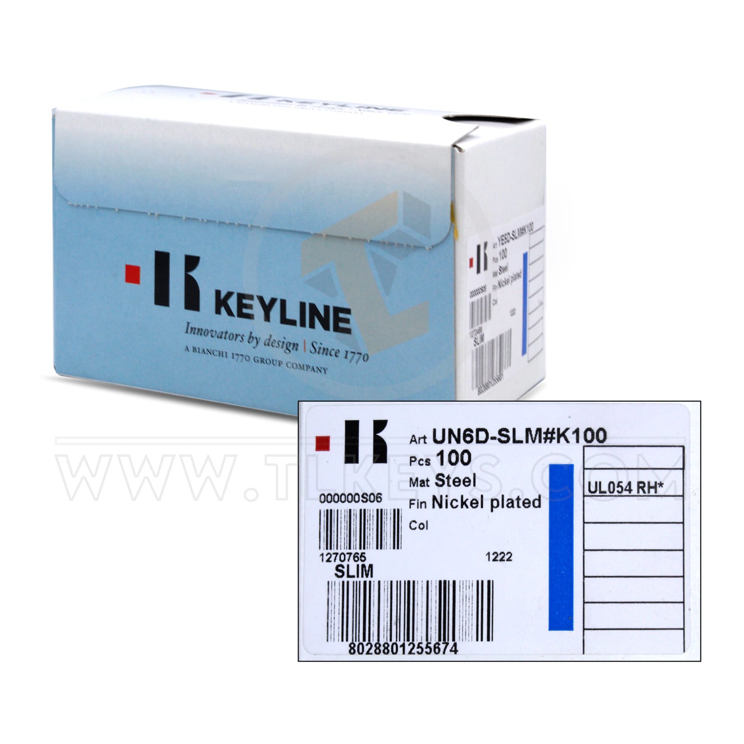 Keyline Door Keys P/N: UN6D SLM Compatible P/N:054 Keys